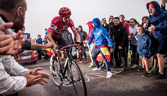 Froome in action during stage 17 of this year’s Vuelta. Photograph: Simon Gill/Action Plus via Getty Images  Froome in action during stage 17 of this year’s Vuelta. Photograph: Simon Gill/Action Plus via Getty Images