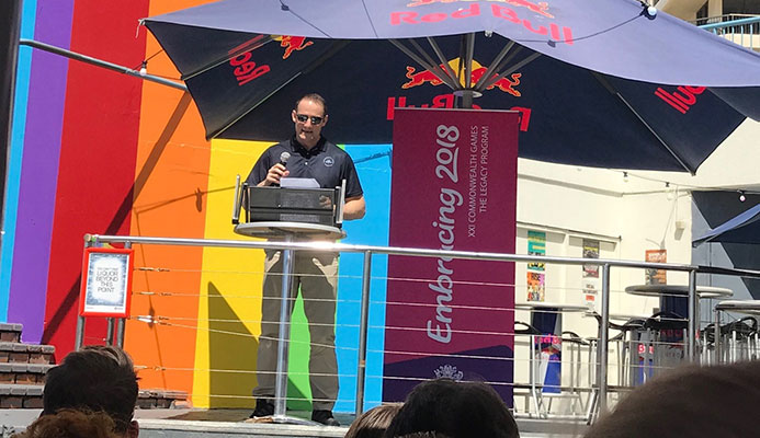 CGF chief executive David Grevemberg spoke at the event today ©ITG CGF chief executive David Grevemberg spoke at the event today ©ITG