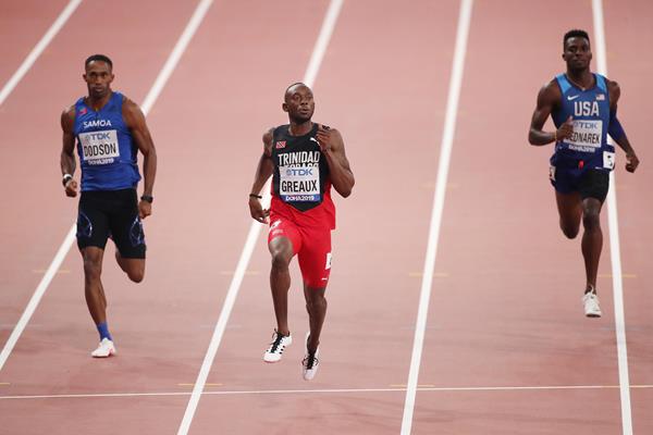 Kyle Greaux in the 200m at the IAAF World Athletics Championships Doha 2019 (Getty Images) © Copyright Kyle Greaux in the 200m at the IAAF World Athletics Championships Doha 2019 (Getty Images) © Copyright