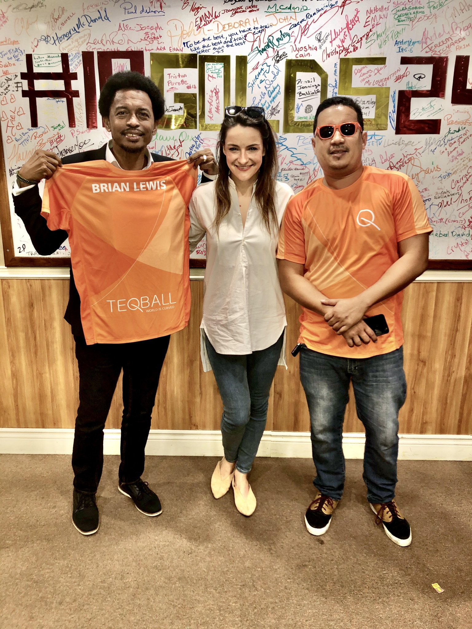 Agota Skrapics held discussions with TTOC President Brian Lewis ©FITEQ Agota Skrapics held discussions with TTOC President Brian Lewis ©FITEQ