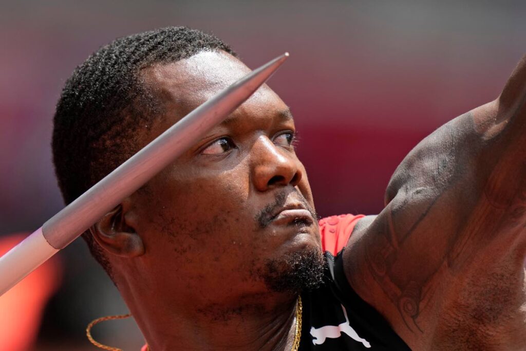 Olympic gold medallist Keshorn Walcott, of Trinidad and Tobago, has been the world's tenth best javelin thrower for 2021. - AP Olympic gold medallist Keshorn Walcott, of Trinidad and Tobago, has been the world's tenth best javelin thrower for 2021. - AP