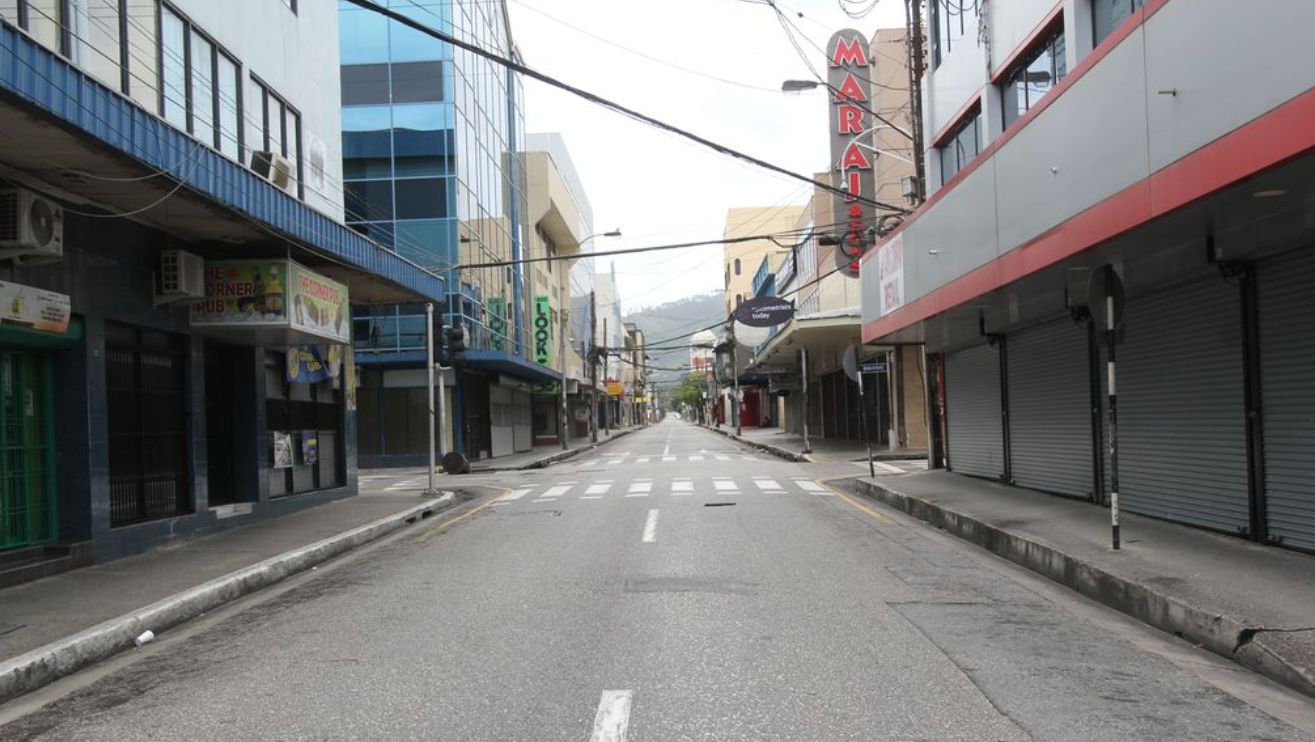 A view of Frederick Street, Port-of-Spain yesterday during the daytime curfew. A view of Frederick Street, Port-of-Spain yesterday during the daytime curfew.