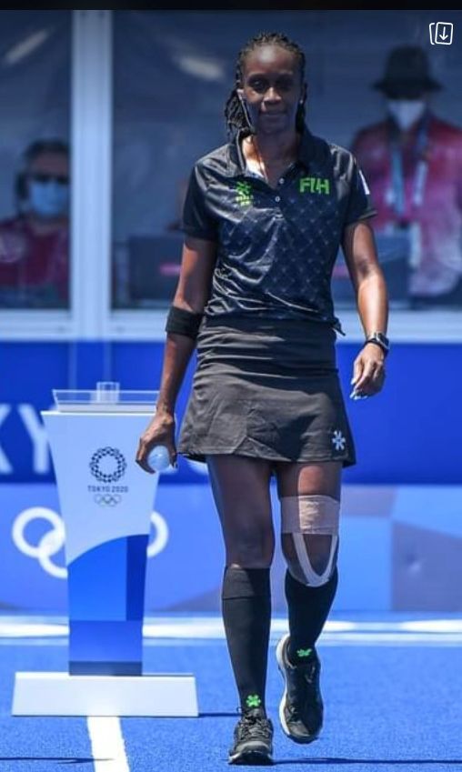 T&T’s top international hockey umpire Ayanna McClean took charge of her fourth match in the Women’s preliminary round match in the hockey tournament between Argentina and Japan at the 2020 Tokyo Olympic Games at the Oi Hockey Stadium in Tokyo, Japan in July. Argentina won 2-1. T&T’s top international hockey umpire Ayanna McClean took charge of her fourth match in the Women’s preliminary round match in the hockey tournament between Argentina and Japan at the 2020 Tokyo Olympic Games at the Oi Hockey Stadium in Tokyo, Japan in July. Argentina won 2-1.