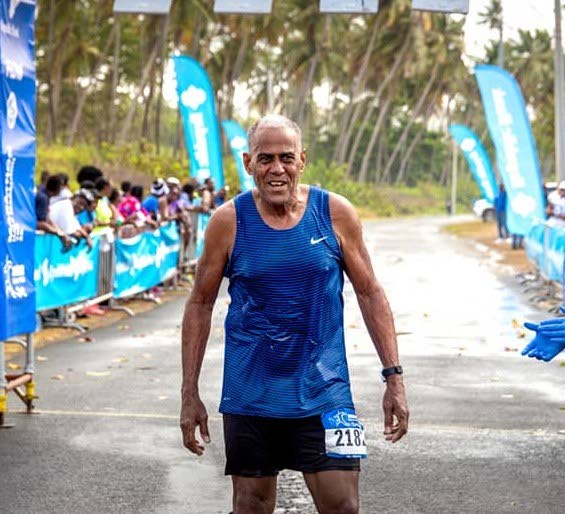 Derrick McIntyre, 85, seeks to become oldest TTIM marathon walk participant. (Image obtained from newsday.co.tt) Derrick McIntyre, 85, seeks to become oldest TTIM marathon walk participant. (Image obtained from newsday.co.tt)