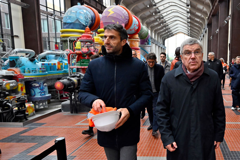 Thomas Bach and Tony Estanguet during the construction of the Olympic Village for Paris 2024. GETTY IMAGES (Image obtained at insidethegamez.biz) Thomas Bach and Tony Estanguet during the construction of the Olympic Village for Paris 2024. GETTY IMAGES (Image obtained at insidethegamez.biz)