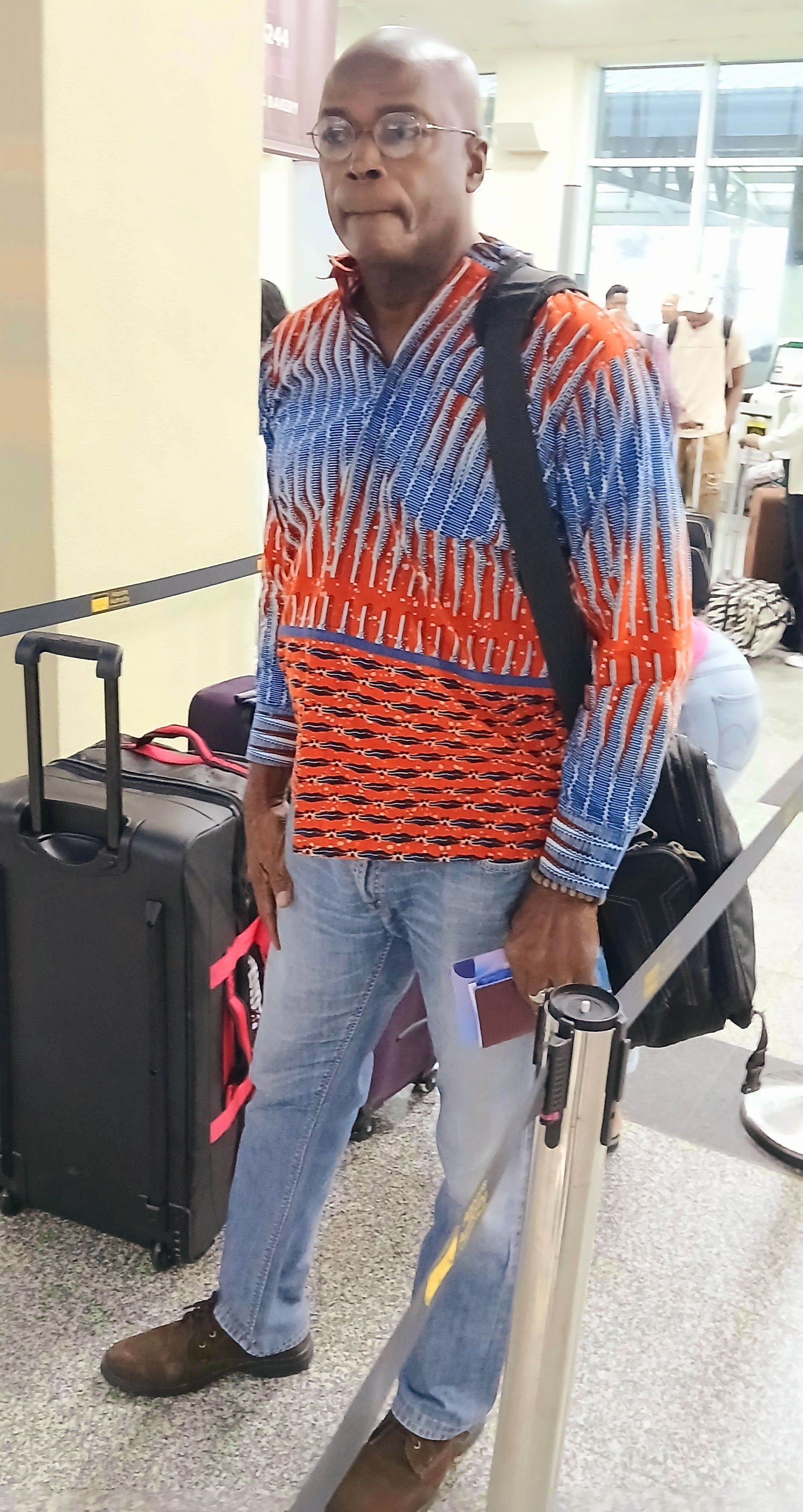 T&T's first Olympic champion Hasely Crawford at the Piarco International on Wednesday bound for Paris to support the 13 national athletes in track and field at the Olympics Games which got underway on Friday. Track and field events start today, and will continue until August 11, the final day of the Games. Crawford won the men's 100m title at the 1976 Montreal Olympics.  Clayton Clarke (Image obtained at guardian.co.tt) T&T's first Olympic champion Hasely Crawford at the Piarco International on Wednesday bound for Paris to support the 13 national athletes in track and field at the Olympics Games which got underway on Friday. Track and field events start today, and will continue until August 11, the final day of the Games. Crawford won the men's 100m title at the 1976 Montreal Olympics.  Clayton Clarke (Image obtained at guardian.co.tt)