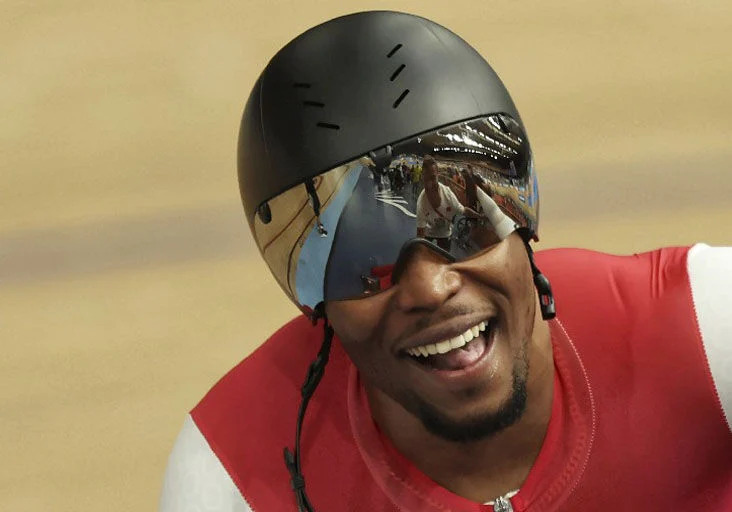 KEIRIN SILVER: Nicholas Paul (Image obtained at trinidadexpress.com)