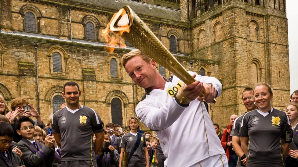 Paul Collingwood was part of the Olympic torch relay in Durham before the London 2012 Olympic Games while an England cricketer (Image obtained at bbc.com) Paul Collingwood was part of the Olympic torch relay in Durham before the London 2012 Olympic Games while an England cricketer (Image obtained at bbc.com)
