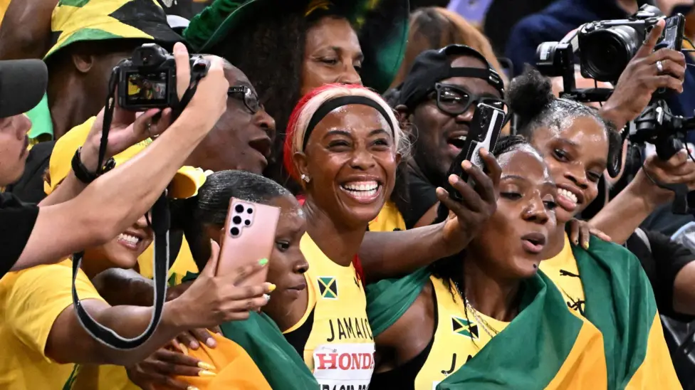 Shelly-Ann Fraser-Pryce is an eight-time Olympic medallist - GETTY IMAGES (Image obtained at bbc.com)